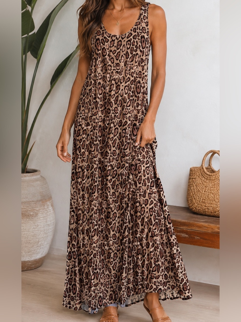 Beach Riot Animal Print Maxi Dress